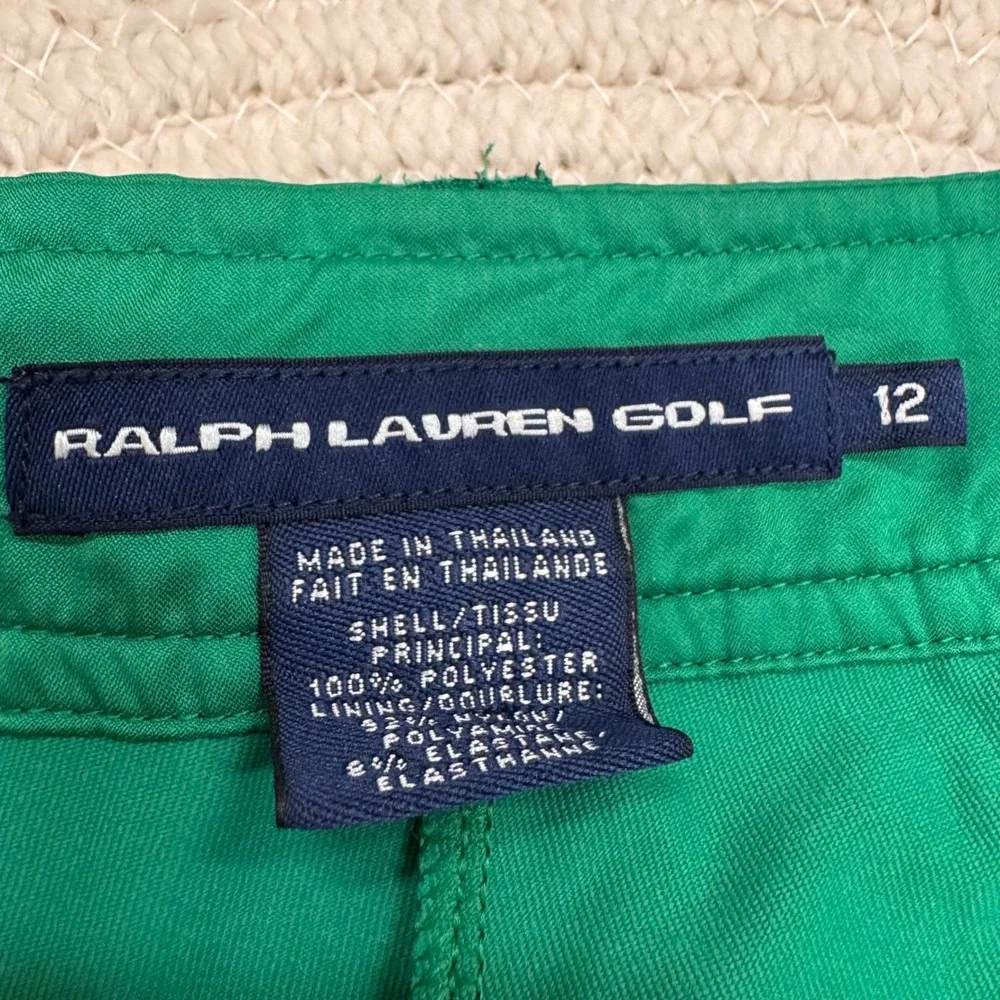 Ralph Lauren Golf Women's Green Skort Size‎ 12 Pleated Athletic Skirt
